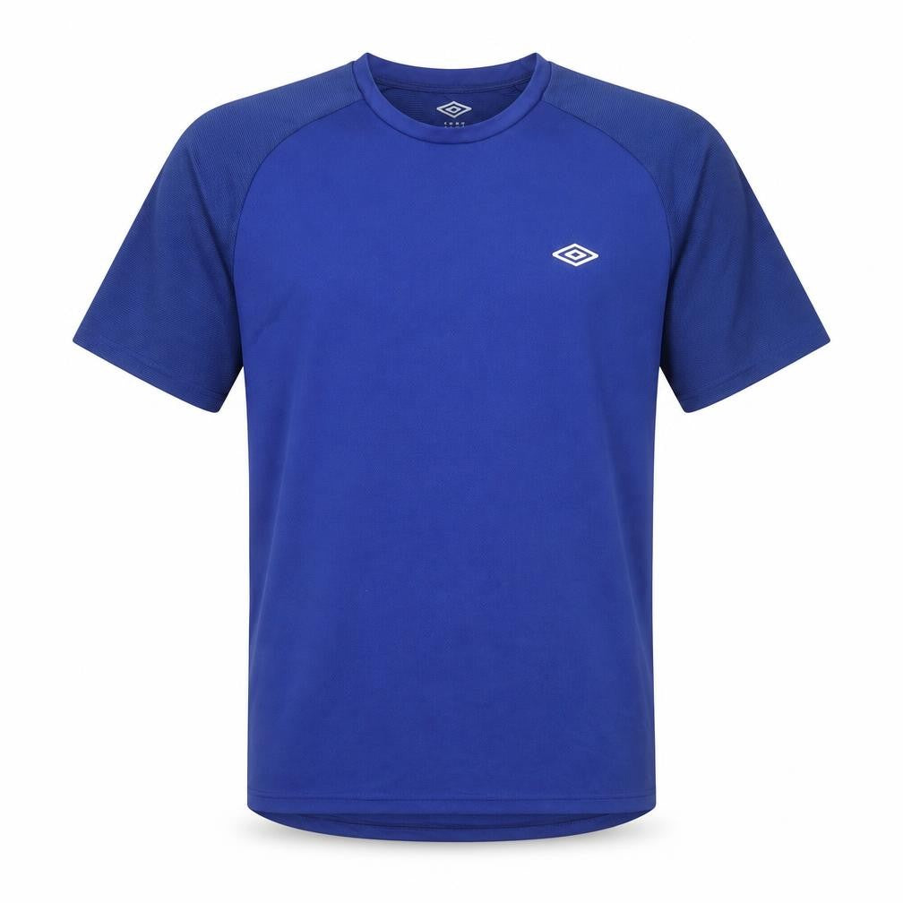 Umbro Men Blue XL Short Sleeve Polyester Sports T-Shirt