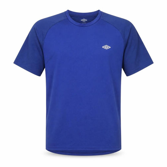 Umbro Men Blue XL Short Sleeve Polyester Sports T-Shirt