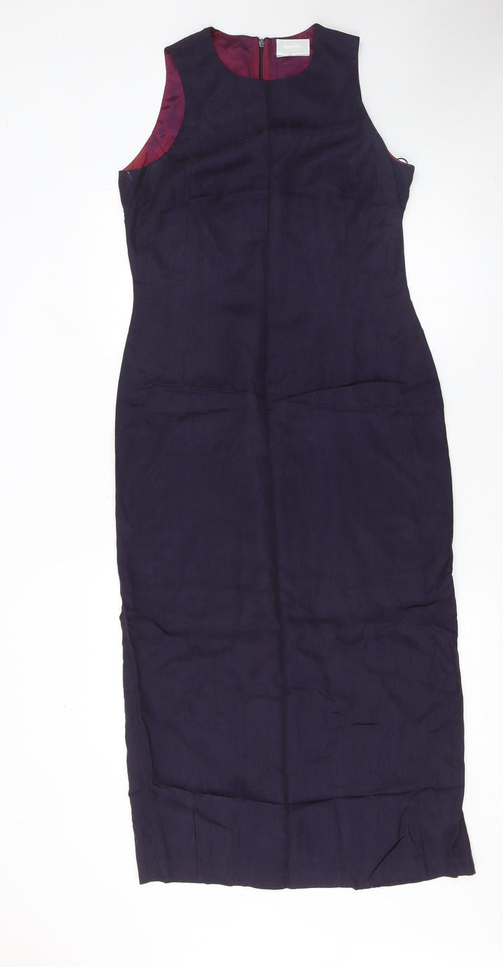 Principles Women’s Blue Sheath Dress UK 12 Sleeveless Formal Workwear