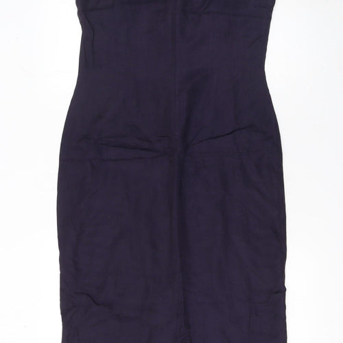 Principles Women’s Blue Sheath Dress UK 12 Sleeveless Formal Workwear