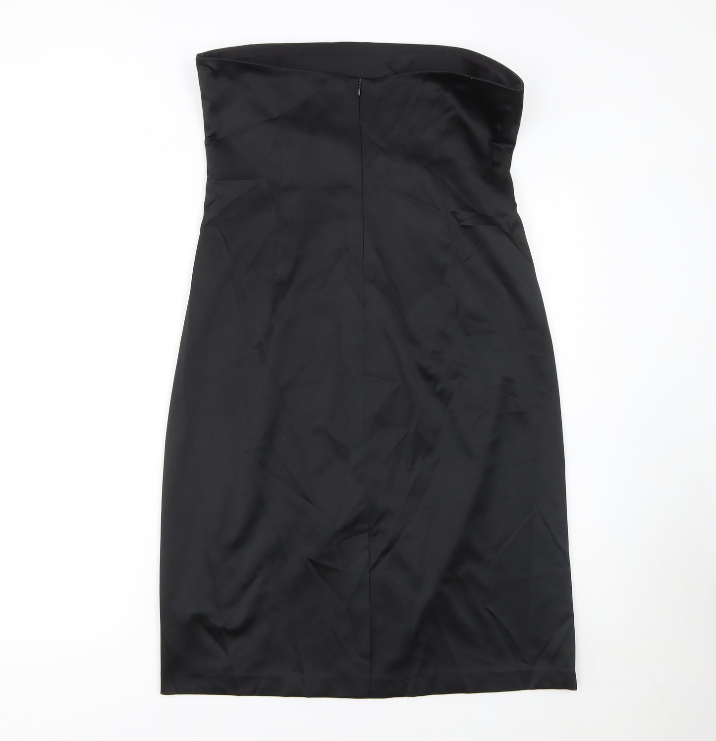 Dorothy Perkins Women’s Black Strapless Bodycon Knee Length Dress Size 14