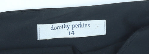 Dorothy Perkins Women’s Black Strapless Bodycon Knee Length Dress Size 14