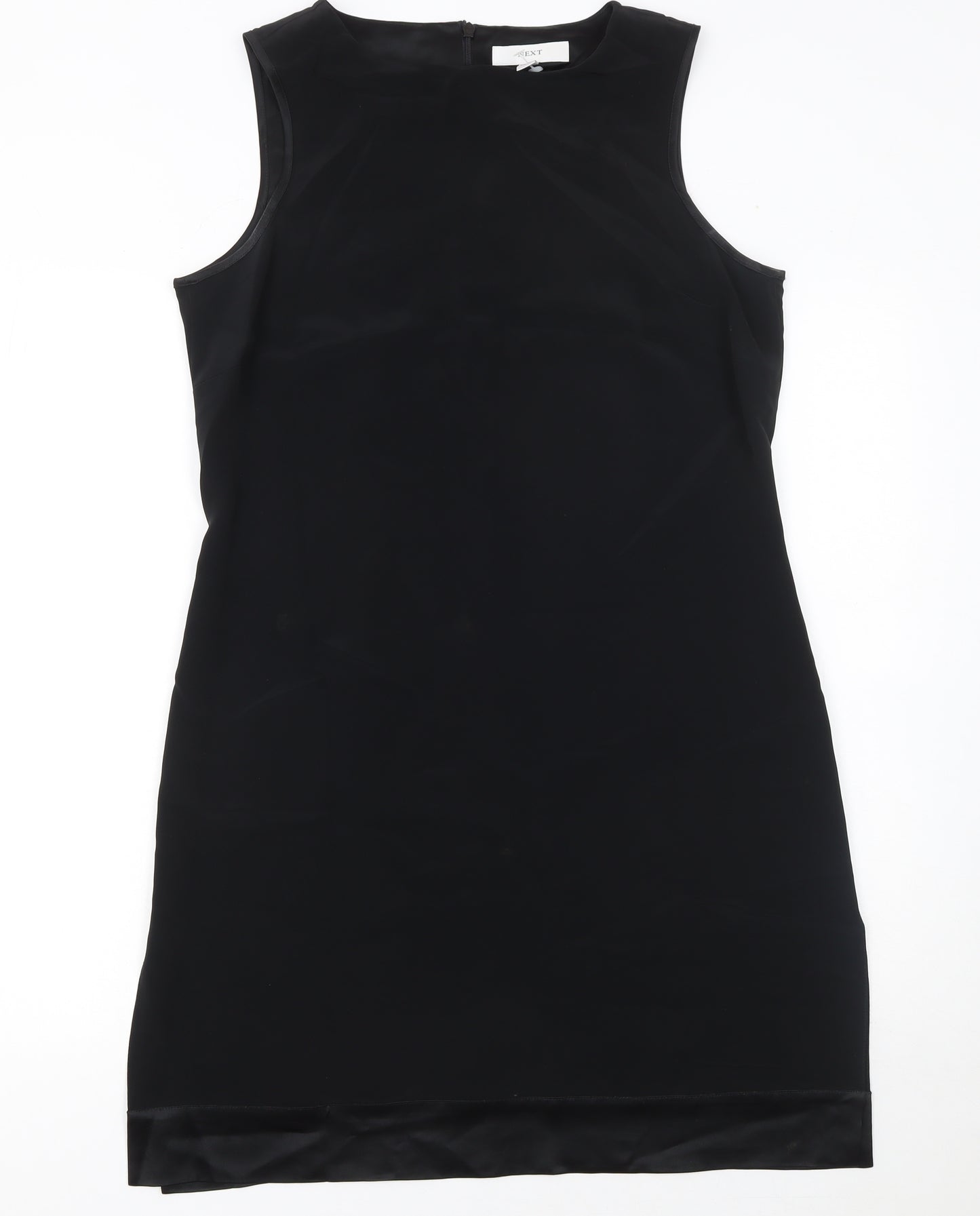 Next Women Black Sleeveless Sheath Knee Length Dress UK 12