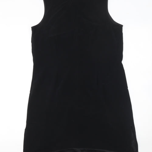 Next Women Black Sleeveless Sheath Knee Length Dress UK 12
