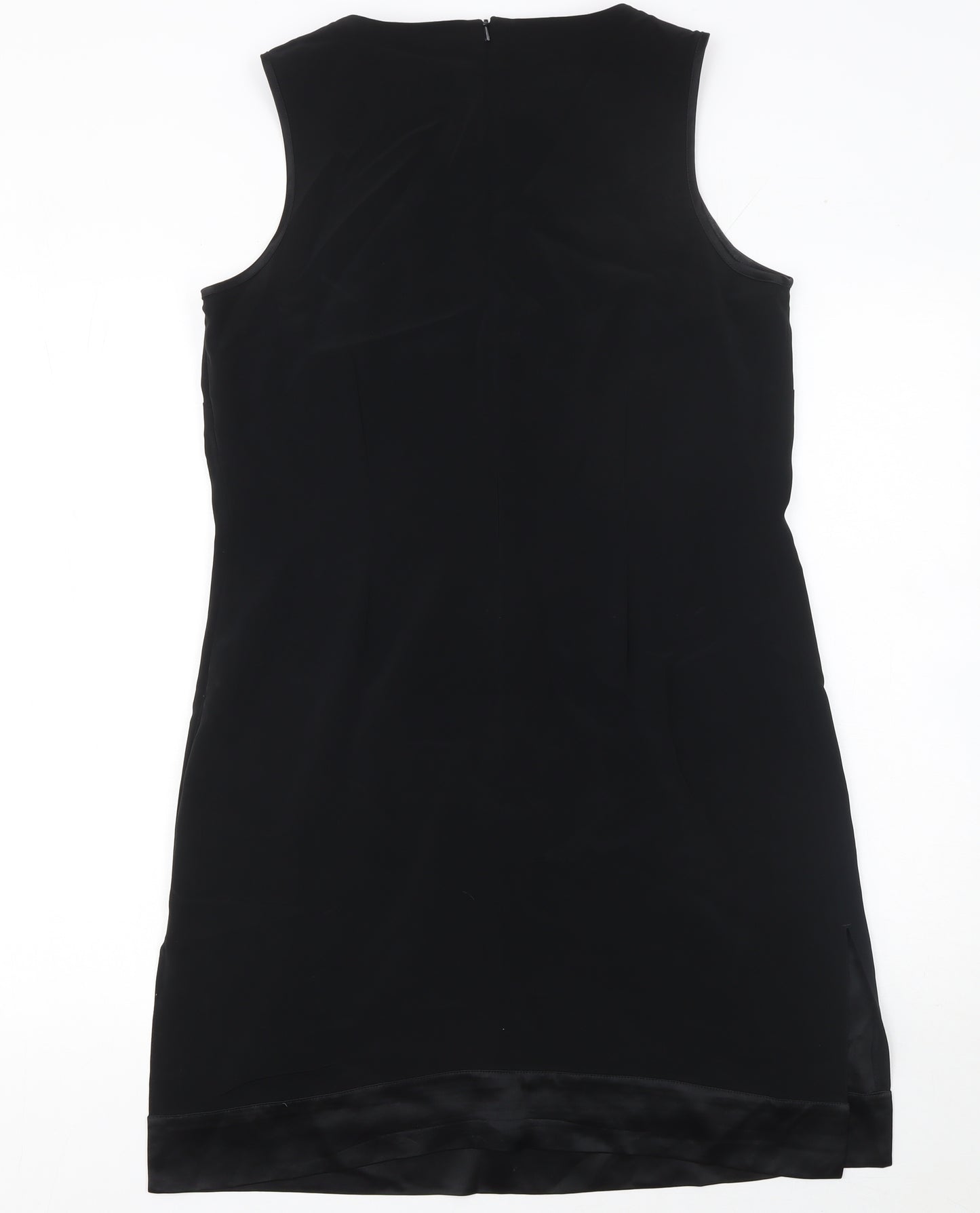 Next Women Black Sleeveless Sheath Knee Length Dress UK 12