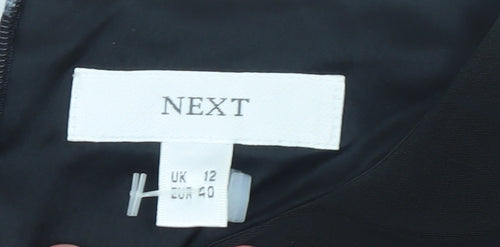 Next Women Black Sleeveless Sheath Knee Length Dress UK 12