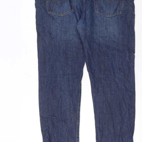 Marks and Spencer Men's Blue 38in Regular Straight Denim Jeans