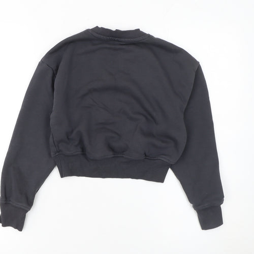 Primark Girls Black Inside Out Sadness Pullover Sweatshirt 9-10 Years