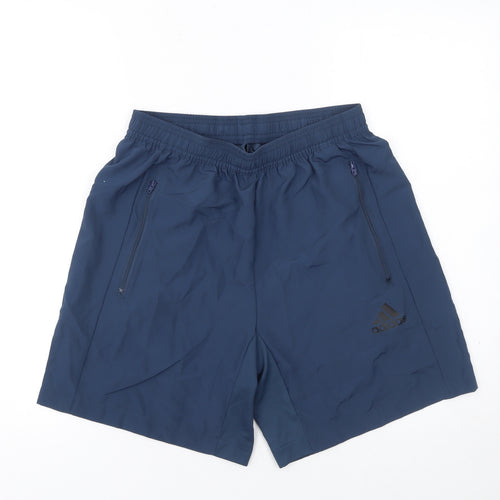 Adidas Men’s Blue Athletic Shorts S AEROREADY Primegreen Gym Running
