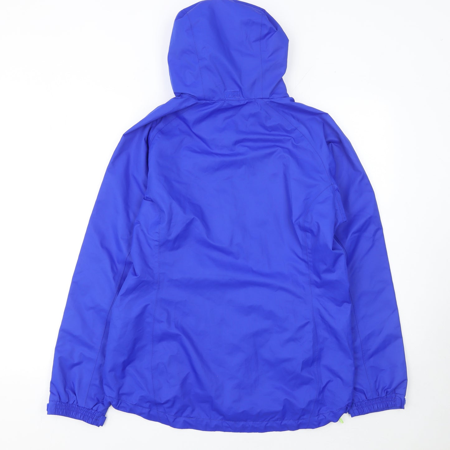 Dunnes Stores Women’s Blue Hooded Rain Jacket Size 10 Lightweight Windproof