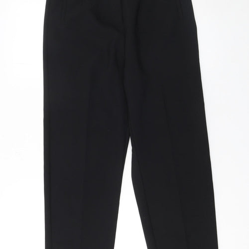 Savida Women's Black High Waist Pleated Trousers Size 12