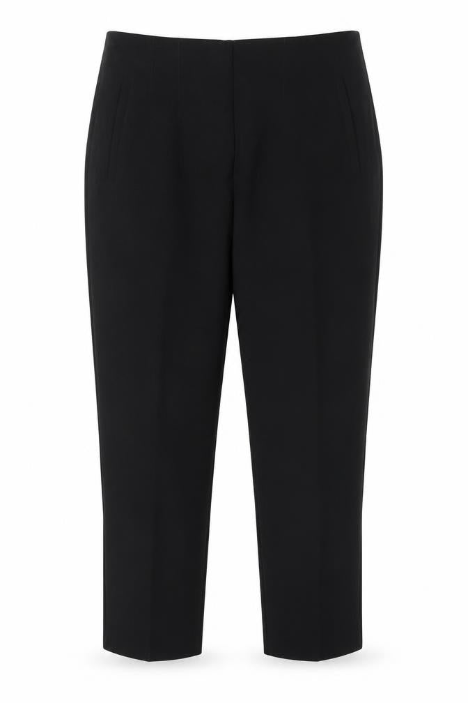 Savida Women's Black High Waist Pleated Trousers Size 12