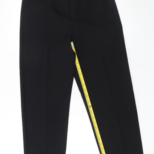 Savida Women's Black High Waist Pleated Trousers Size 12
