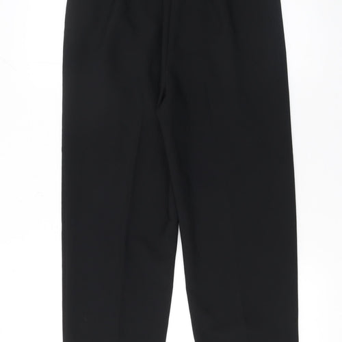 Savida Women's Black High Waist Pleated Trousers Size 12