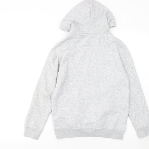 McKenzie Girls Grey Pullover Hoodie 12-13 Years Logo Fleece Sweatshirt