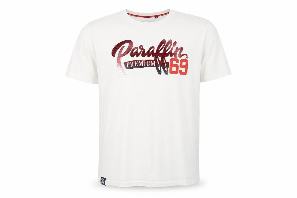 Paraffin Mens White XL Graphic Print Crew Neck T-Shirt
