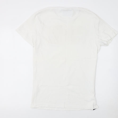 Paraffin Mens White XL Graphic Print Crew Neck T-Shirt