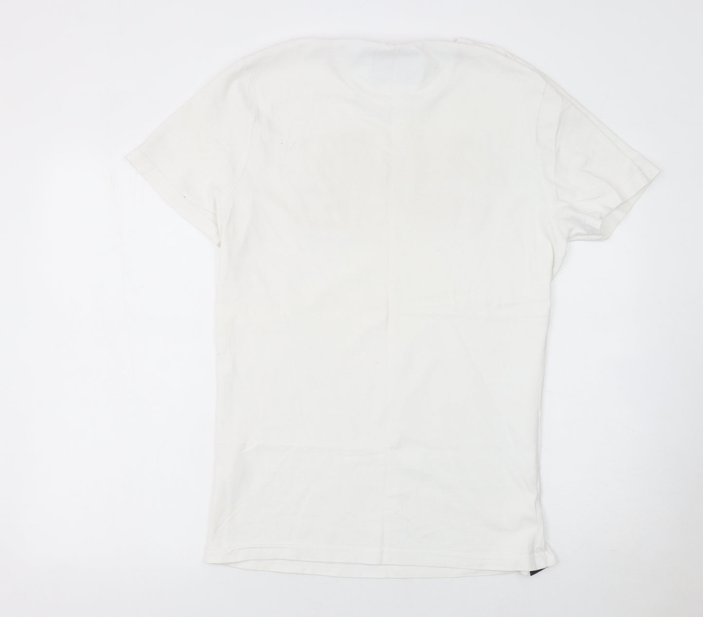 Paraffin Mens White XL Graphic Print Crew Neck T-Shirt