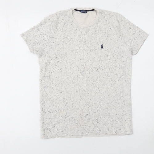 Ralph Lauren Boys Beige Small Short Sleeve Cotton Logo T-Shirt