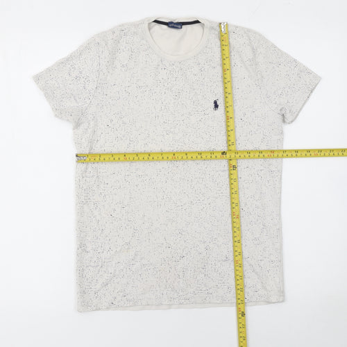 Ralph Lauren Boys Beige Small Short Sleeve Cotton Logo T-Shirt