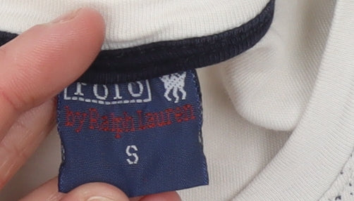 Ralph Lauren Boys Beige Small Short Sleeve Cotton Logo T-Shirt