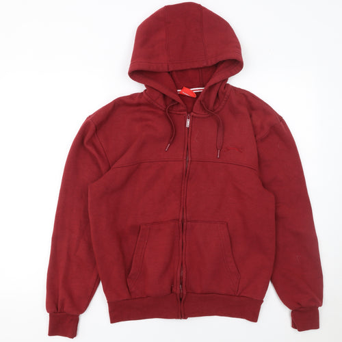 Slazenger Men's Red Full Zip Hoodie Size S Regular Fit