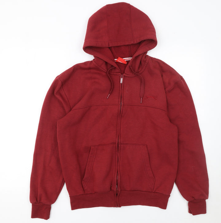 Slazenger Men's Red Full Zip Hoodie Size S Regular Fit