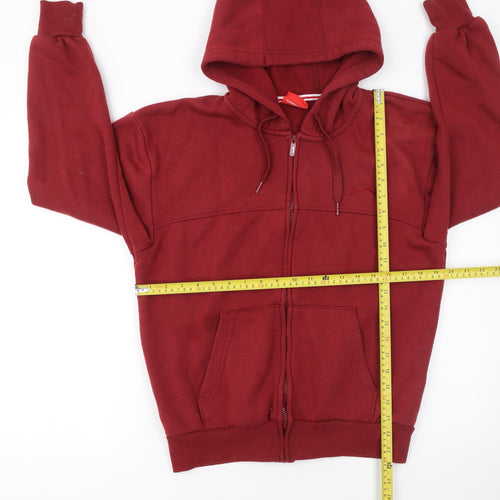 Slazenger Men's Red Full Zip Hoodie Size S Regular Fit