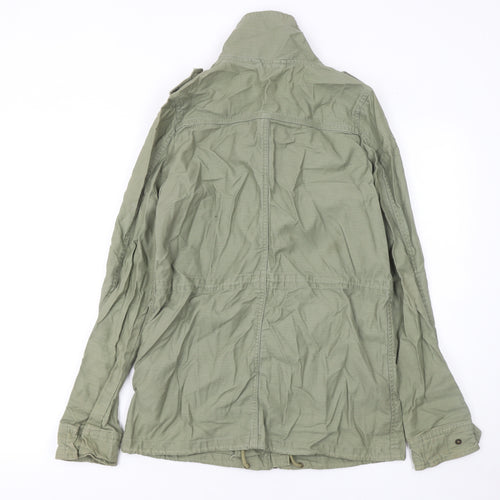 H&M Women's Green Cotton Military Jacket Size 8 Regular