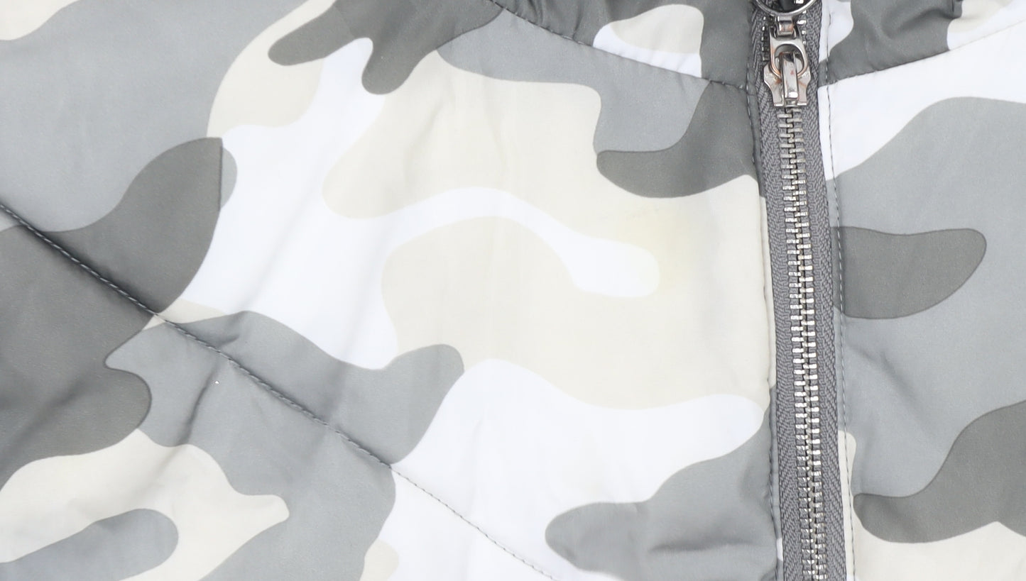 Girls 915 Generation Camouflage Hooded Puffer Jacket 12-13 Years Multicoloured