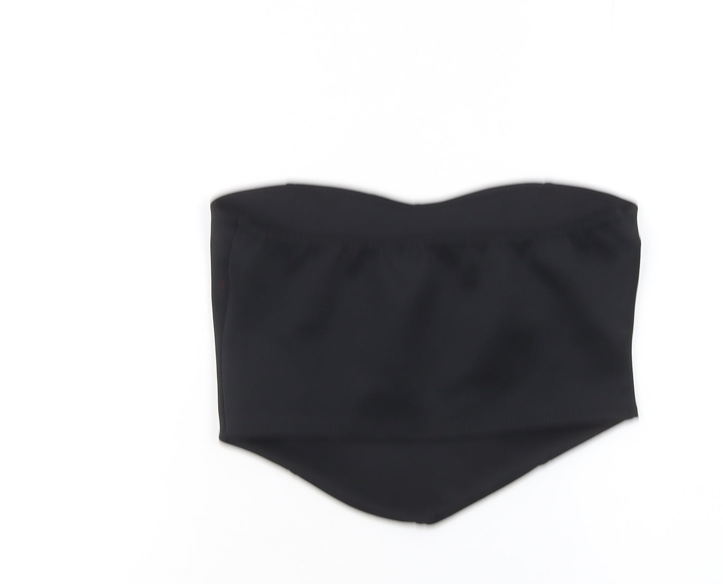 Pink Vanilla Women's Black Strapless Sweetheart Camisole Top UK 12