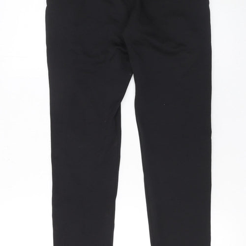 Hermano Men's Black XS Slim Joggers with Blue Stripe Detail