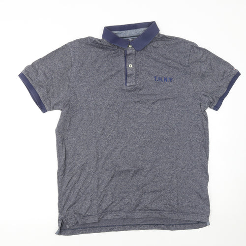 Tommy Hilfiger Men's Blue Slim Fit Polo Shirt XL