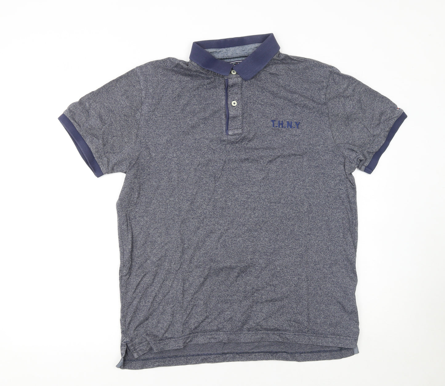 Tommy Hilfiger Men's Blue Slim Fit Polo Shirt XL