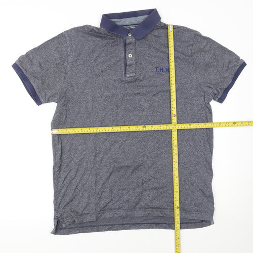 Tommy Hilfiger Men's Blue Slim Fit Polo Shirt XL