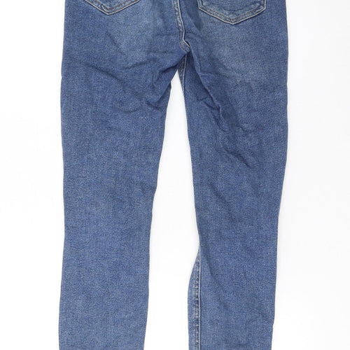 New Look Women Blue Skinny Distressed Hallie Jeans Size 8