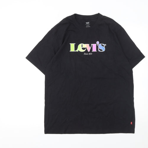 Levi's Men's Black Relaxed Fit Logo T-Shirt Size M