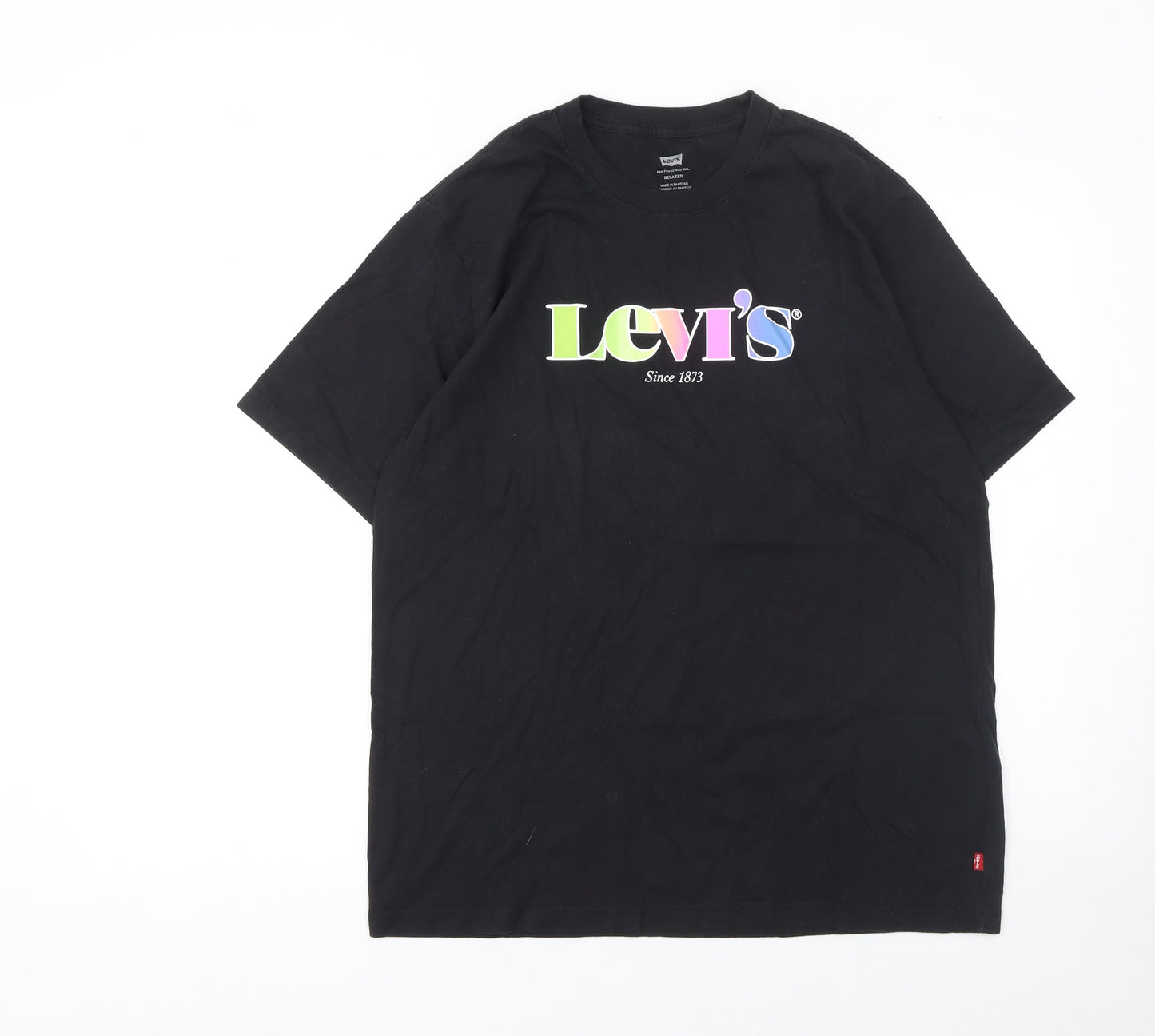 Levi's Men's Black Relaxed Fit Logo T-Shirt Size M
