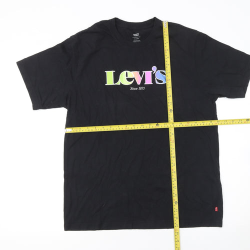 Levi's Men's Black Relaxed Fit Logo T-Shirt Size M