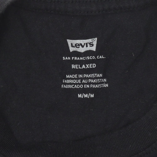 Levi's Men's Black Relaxed Fit Logo T-Shirt Size M