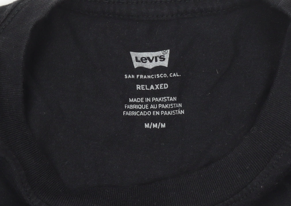 Levi's Men's Black Relaxed Fit Logo T-Shirt Size M
