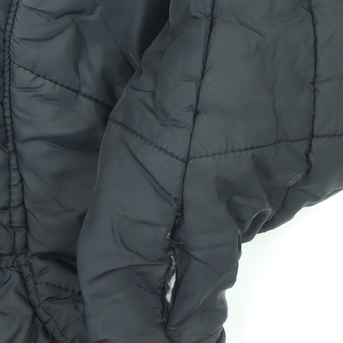 Bench Mens Black Hooded Puffer Jacket Size S Winter Coat