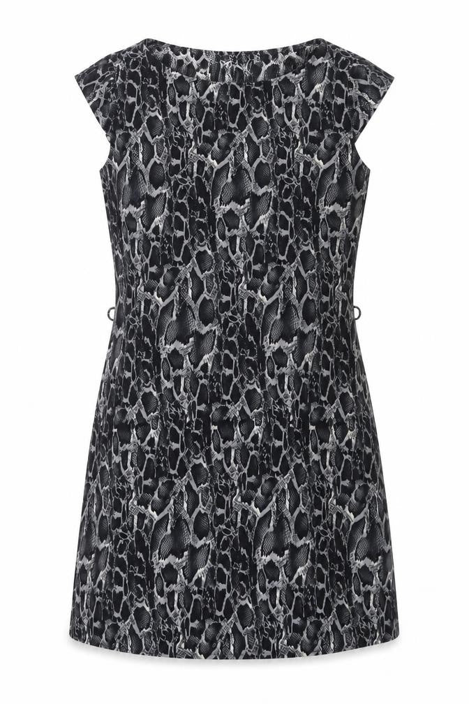 Billie & Blossom Women’s Black Snake Print Shift Dress Size 10