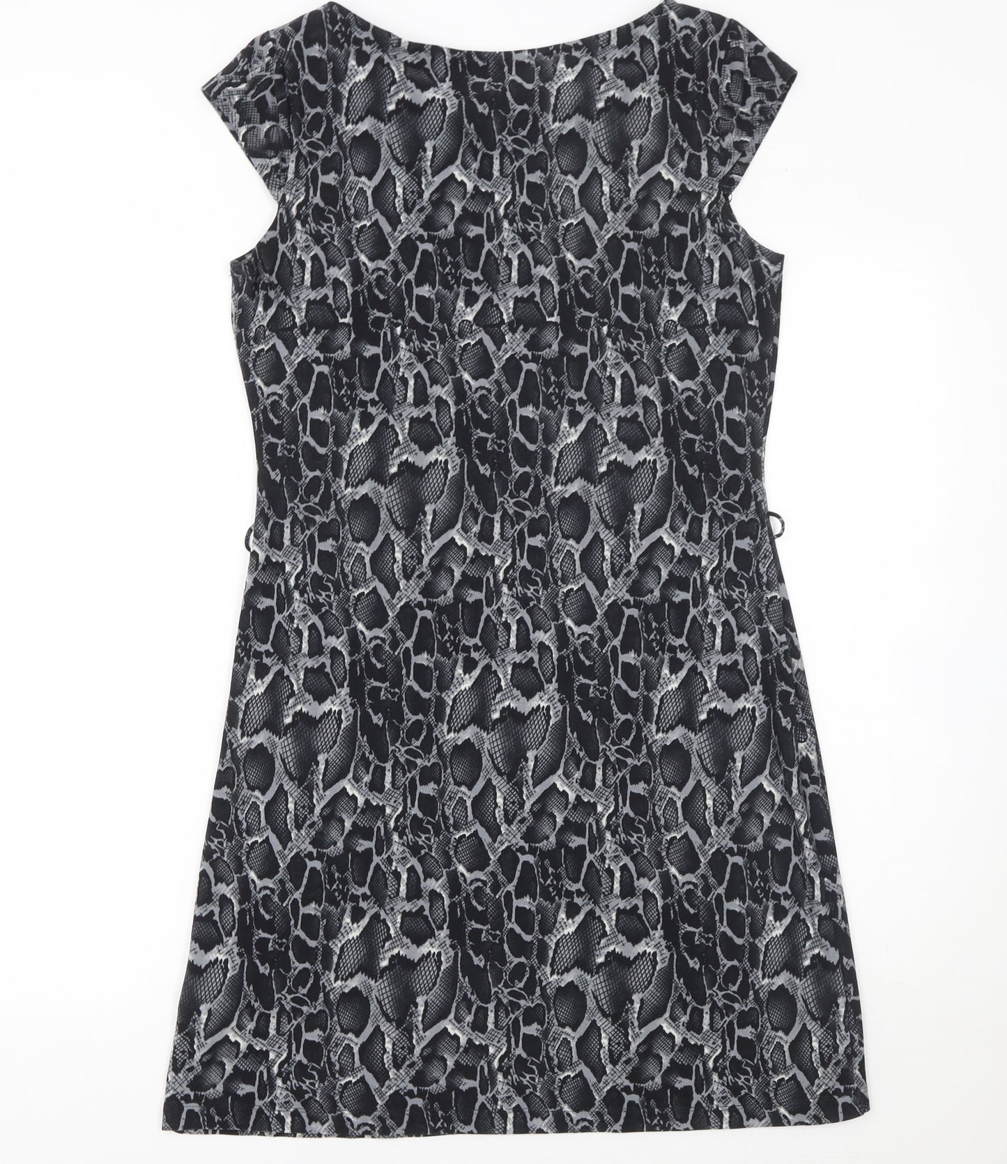 Billie & Blossom Women’s Black Snake Print Shift Dress Size 10