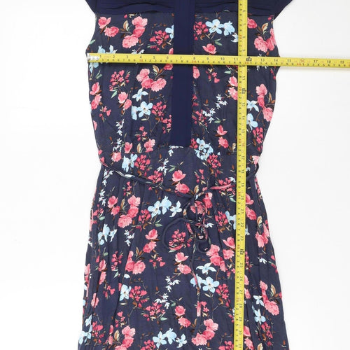 Oasis Women’s Multicoloured Floral Knee Length Fit & Flare Dress - Size M