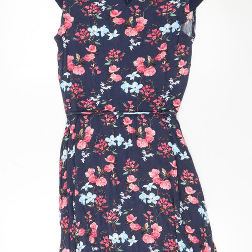 Oasis Women’s Multicoloured Floral Knee Length Fit & Flare Dress - Size M