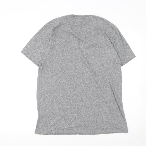 Paraffin Men's Grey 2XL Graphic Cotton Crew Neck T-Shirt