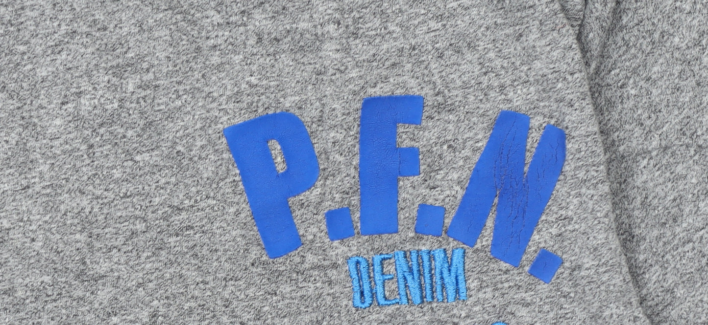 Paraffin Men's Grey 2XL Graphic Cotton Crew Neck T-Shirt
