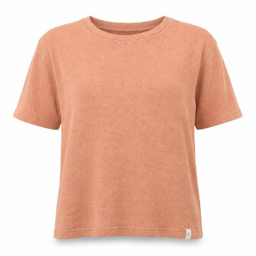Pull&Bear Women's Brown Knit Short Sleeve Crew Neck T-Shirt L
