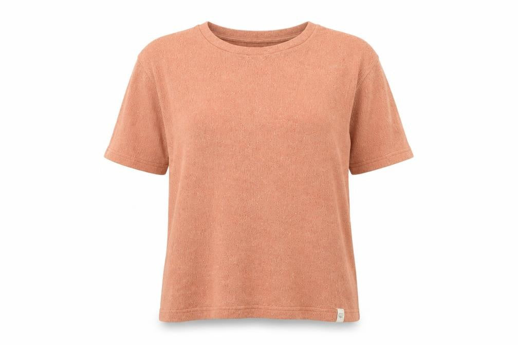 Pull&Bear Women's Brown Knit Short Sleeve Crew Neck T-Shirt L